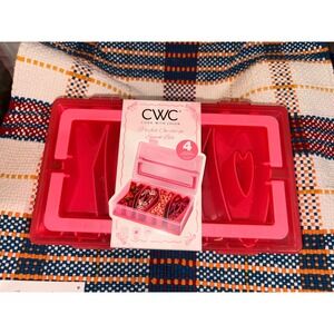 Cook With Color XOXO Snack Box 4 Compartment Pink Red Bento VDTG13 NEW